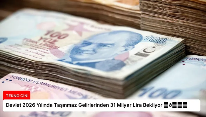 Devlet 2026 Yılında Taşınmaz Gelirlerinden 31 Milyar Lira Bekliyor ⏬👇