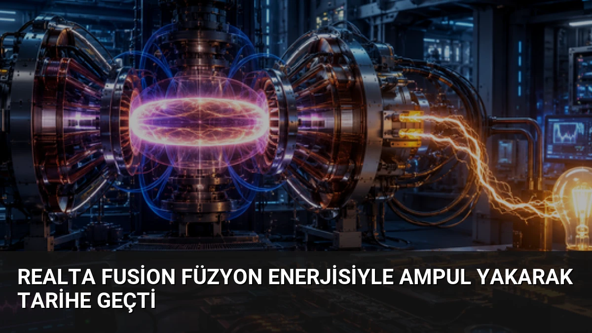 Realta Fusion füzyon enerjisiyle ampul yakarak tarihe geçti