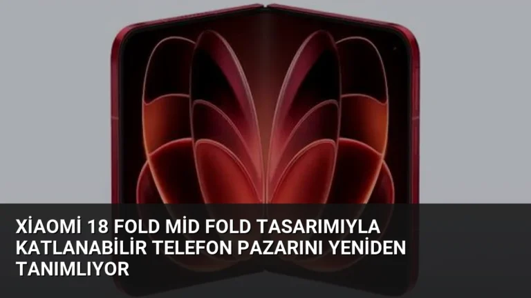 Xiaomi 18 Fold Mid Fold Tasarımıyla Katlanabilir Telefon Pazarını Yeniden Tanımlıyor