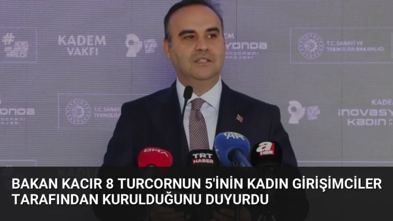 Bakan Kacır 8 Turcornun 5’inin Kadın Girişimciler Tarafından Kurulduğunu Duyurdu