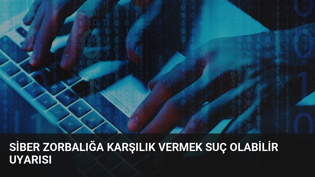 Siber Zorbalığa Karşılık Vermek Suç Olabilir Uyarısı